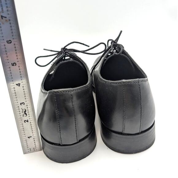 Nordstrom Elliott Cap Toe Lace-Up Derby Shoes Men's Black Size 12M EU45 - Picture 5 of 11